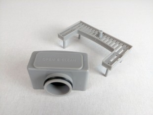 Kanaleta tuš s ŠČETKANIM pokrovom, dimenzij: 800(d)x70(š)x70(v)mm INOX